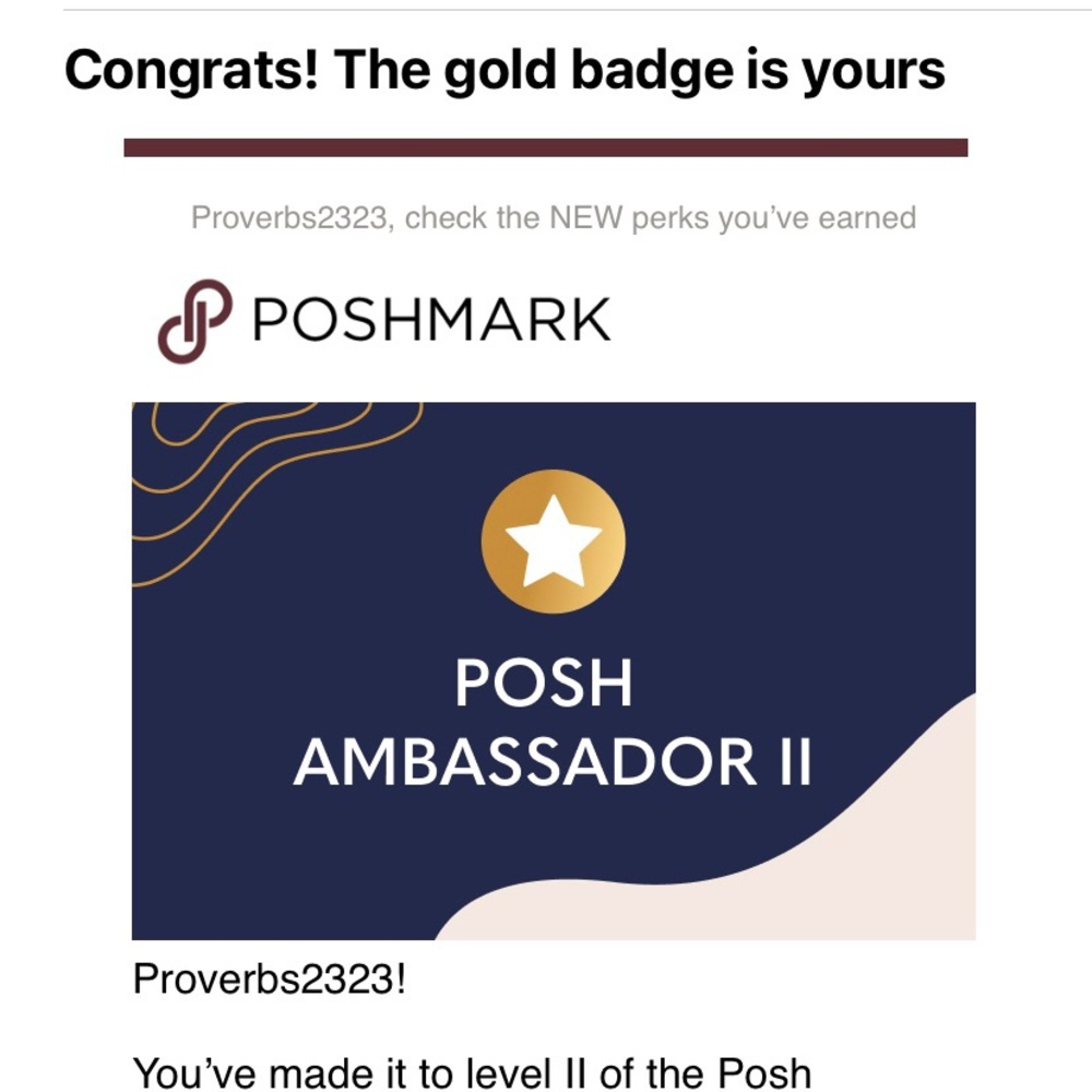 ⭐️ Posh Ambassador II Gold Star ⭐️